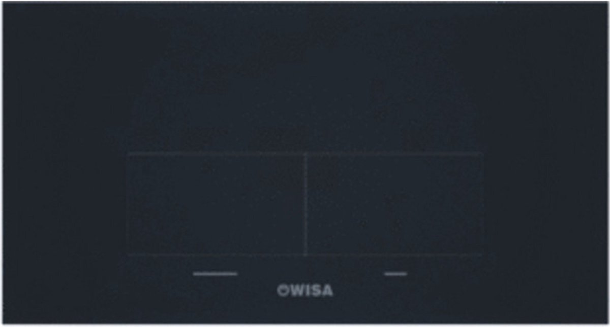 Wisa Kantos Bedieningspaneel Aluminium Mat Zwart
