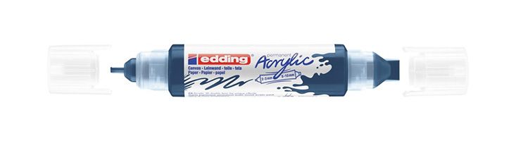 Edding Acryl 3D Double Liner wit, blauw