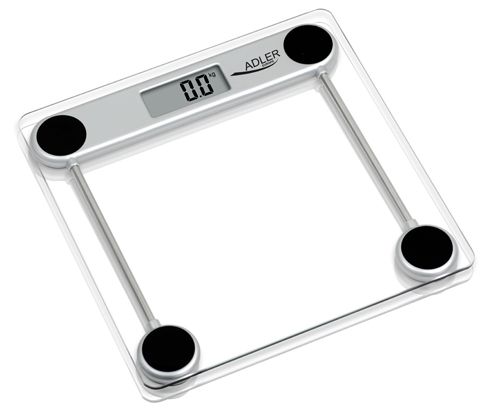 Adler AD 8121 Personenweegschaal - 150 kg - Transparant