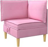 vidaXL Sofa Stof Roze