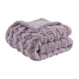 Madison Park Ruches Faux Fur Luxe Gooi Lavendel 50 * 60
