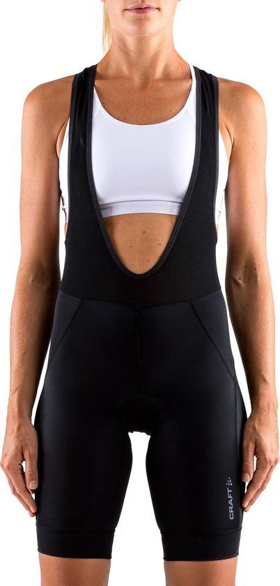 Craft Rise Bib Shorts Fietsbroek Dames - Zwart - M