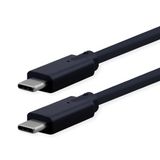 Roline USB 3.2 Gen 2 C-C kabel, 100W, 10 Gbit/s, 3m, zwart