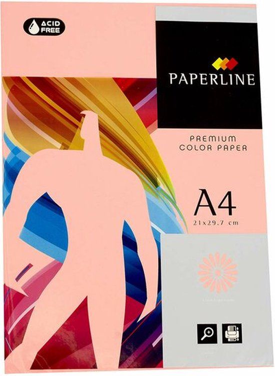 Paper Fabrisa Orange 500 Sheets Din A4