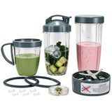 14 NutriBullet 14 stuks blender vervangende onderdelen extractormes en bekers voor NutriBullet 600w & 900w serie, inclusief pakking schokdemper en tandwiel (1 mes + 3 kopjes + 1 deksels)