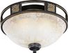 Trio Leuchten Quinta Plafondlamp - 2 lichts - Ø 330 mm - Roestbruin