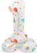 Folat Staande Folieballon Cijfer 1 Joyful Party - 41 cm