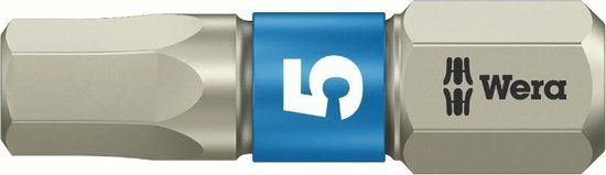 Wera 3840/1 TS Bits Zeskant, RVS, Hex-Plus, 5.5 x 25 mm - 10 stuk(s)