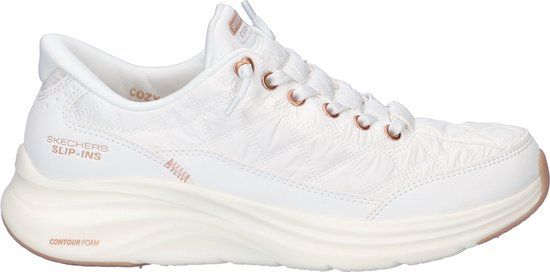 Skechers CONTOUR FOAM - GOLDEN HOUR Dames Instappers - Wit