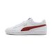 PUMA Smash V2 L Jr Sneakers voor kinderen, uniseks, wit/bordeauxrood, 47 EU