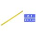 TRU COMPONENTS 1225469 Krimpkous zonder lijm Geel 6.50 mm 3 mm Krimpverhouding:2:1 per meter