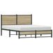 Maison Exclusive - Cadre de lit en métal sans matelas Chêne Sonoma 137x190 cm