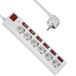 Allteq Stekkerdoos - 6-voudig - 230 V - 16 A - 1.5 meter - Wit