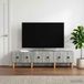 Maison Exclusive - Meuble TV, couleur Sonoma gris, 147 x 34,5 x 30 cm, en panneaux de particules