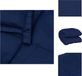 vidaXL Verzwaringsdeken 137x200 cm 10 kg stof blauw