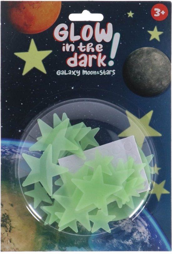Orange Elephant Glow In The Dark Sterren en Maan