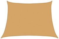 vidaXL Zonnezeil trapezium 160 g/m² 4/5x3 m HDPE lichtgrijs