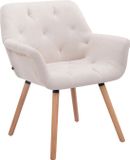 CLP Cassidy Chaise de salle à manger - Tissu beige natura