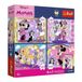Trefl - 4-in-1 puzzel: Disney, Magische Momenten - 4 x 88 stukjes - Verzamelposter, Set van vier puzzels voor kinderen vanaf 5 jaar