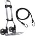 Chariot de transport pliable pour charges lourdes, capacité de 70 kg, 2 roues, léger pour les voyages, le shopping, le camping.
