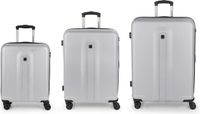Gabol Juego 3-delige kofferset - Zilver - ABS Hardcase - 4 wielen - TSA slot