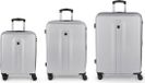 Gabol Juego 3-delige kofferset - Zilver - ABS Hardcase - 4 wielen - TSA slot