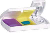 Comfort Aid Edco Eindhoven Bv Pillendoos 2-vaks met pillensnijder 9 cm Wit