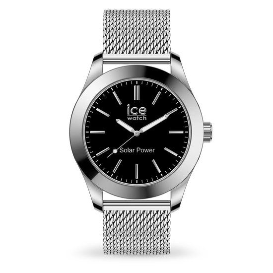 Ice Watch ICE steel - Silver black - Milanese 023795 Men's Watch - Steel - Silver - Ø 40 mm