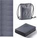 Unyqoos Tapis de yoga, antidérapant, tapis d'entraînement portable, 5 mm, tapis de yoga de voyage, pliable, léger, tapis de gymnastique, idéal pour les voyages, le yoga, le Pilates et l'entraînement, 173 x 61 cm
