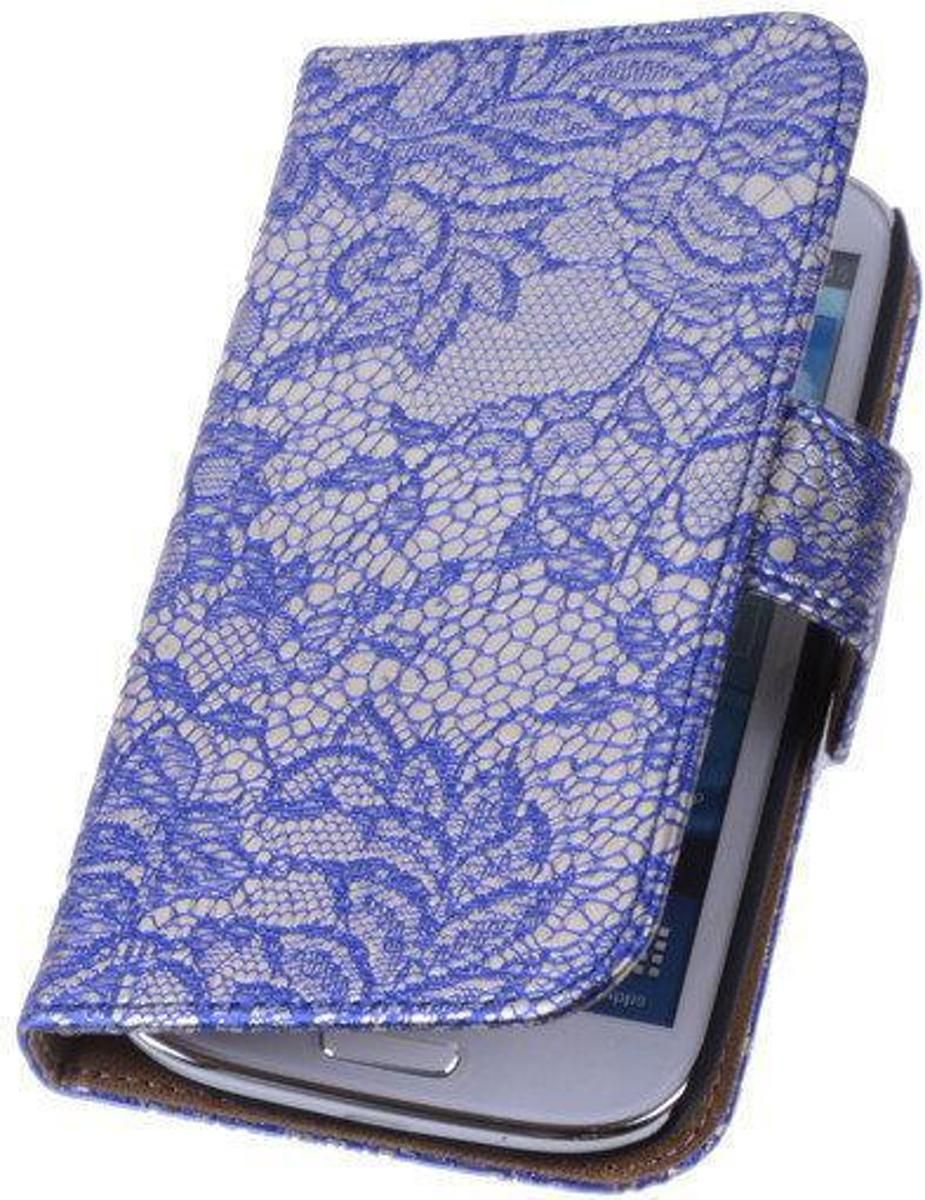 Best Cases Lace Blauw Samsung Galaxy Note 3 Neo Book/Wallet Case/Cover