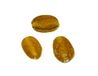 Glazen kraal steen ovaal ijs amber 1 cm 500 g 310 u.