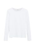 s.Oliver T-shirt wit katoen ronde hals korte mouw 46