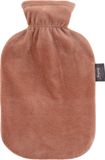 Fashy Warmwaterkruik met licht bruine zachte hoes 2L