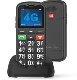 Protectly Senioren Telefoon SEC012 - 4G - SOS-Functie - Zwart