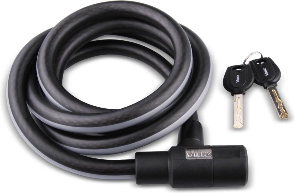 Vinz Korab Spiraal Kabelslot / Fietsslot 15mm - 100cm