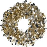Home & Styling Lametta krans 46 cm champagne