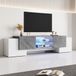 ZKOO B.V. 180 x 40 x 46,5 cm meuble TV blanc/gris avec Bluetooth LED