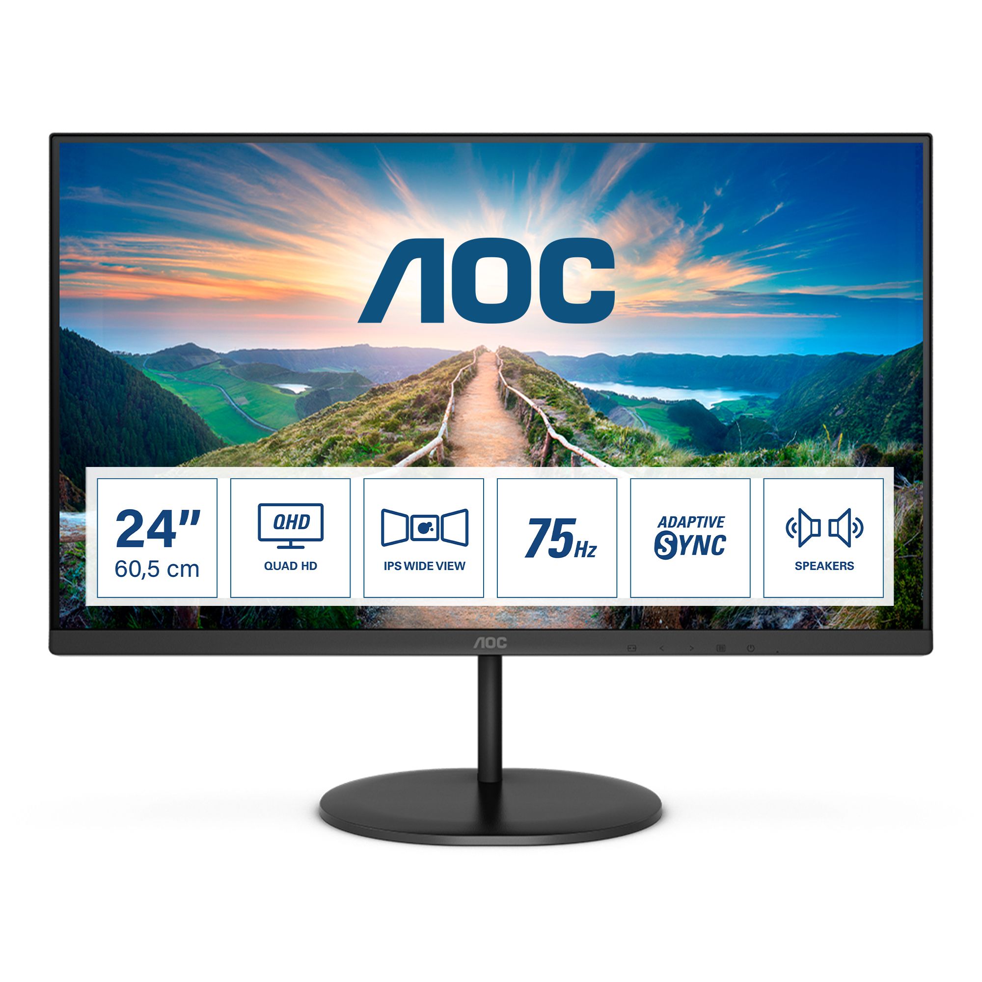 AOC Q24V4EA 23.8" QHD IPS Monitor