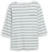 Tom Tailor - Grande taille - T-shirt à manches longues à rayures - Taille 48 - blue haze multicolor stripe