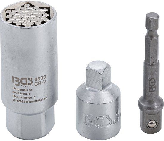 BGS Multi dop 3 delige adapterset