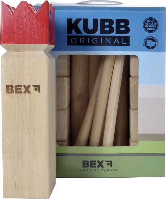 Bex Kubb Viking Original Rode Koning