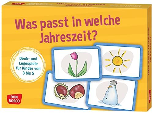 Was passt in welche Jahreszeit?: Denk- und Legespiele für Kinder von 3 bis 5 - Frühling, Sommer, Herbst und Winter. Welche Bräuche, Kleidung und ... Konzentration trainieren & Sprache fördern