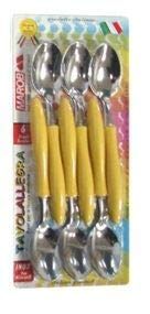 Marietti Coltellerie Tafellepel geel 6 stuks Ref.200ng