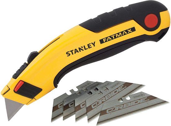Stanley FatMax Stanleymes - 7-10-778 - Geel - Incl. 5 reservemesjes