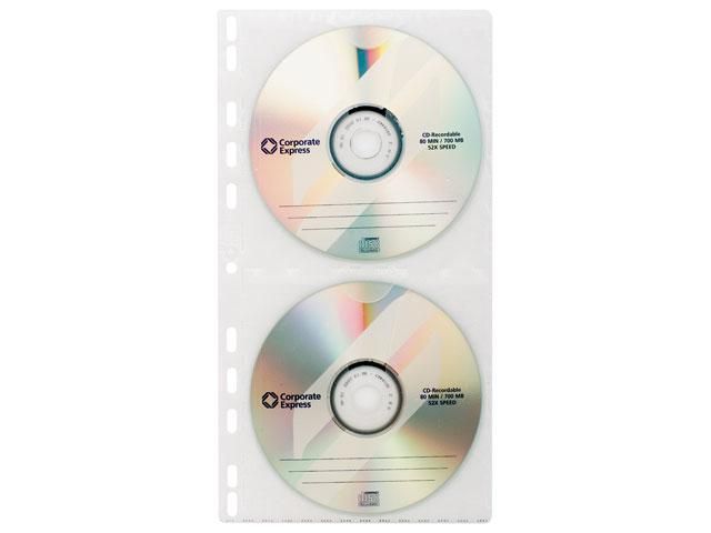 Durable 5282-19 CD/DVD Showtas A4 Small - 11 Rings - Transparant