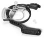 Merkloos Portofoonheadset - Headset met microfoon - Push-to-talk - Met PTT-knop en achterclip - Voor politie en beveiliging