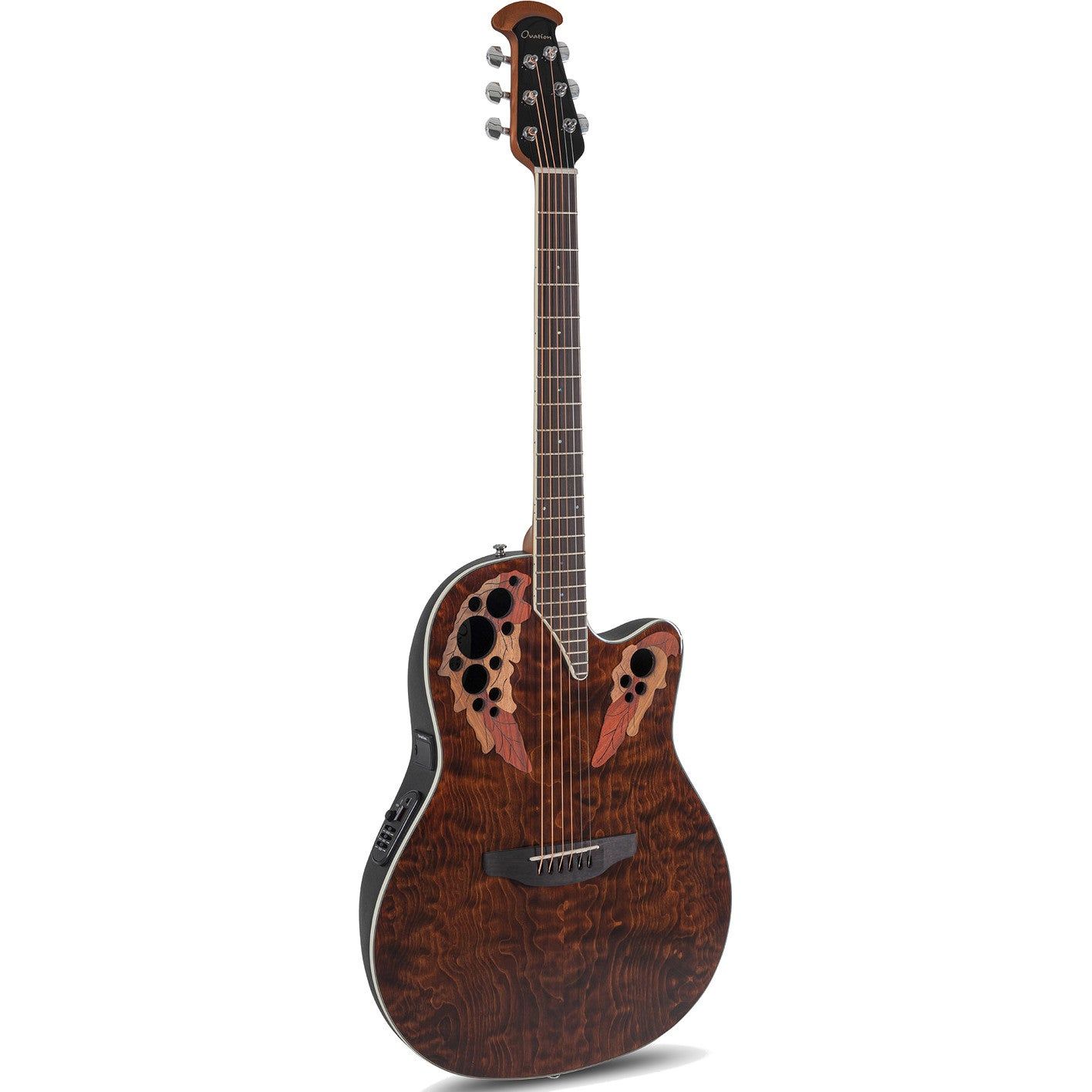 Ovation CE48P-TGE Celebrity Exotic Super Shallow Tiger Eye - Elektrisch-akoestische westerngitaar