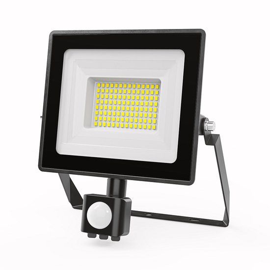 HOFTRONIC Stratos LED Schijnwerper met sensor - 50 Watt - Zwart