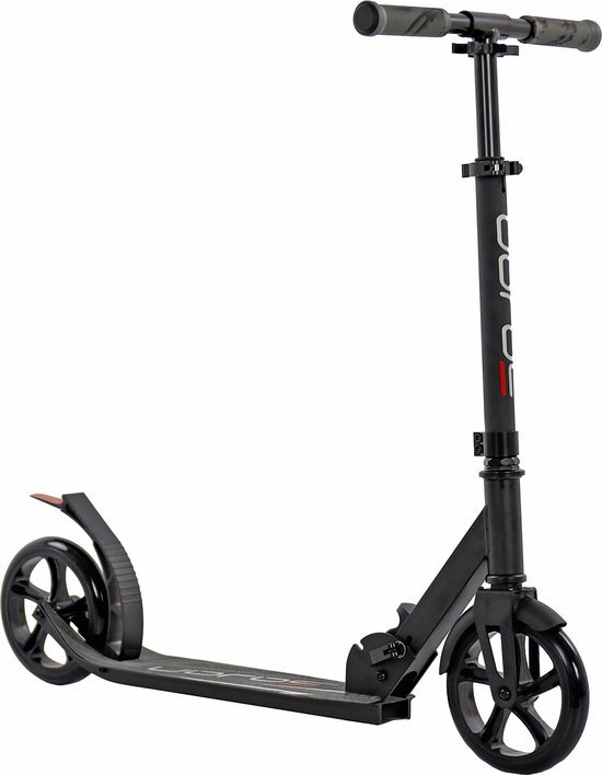 Sajan Step - Aluminium - Grote Wielen - 18cm -Zwart - Autoped - Scooter