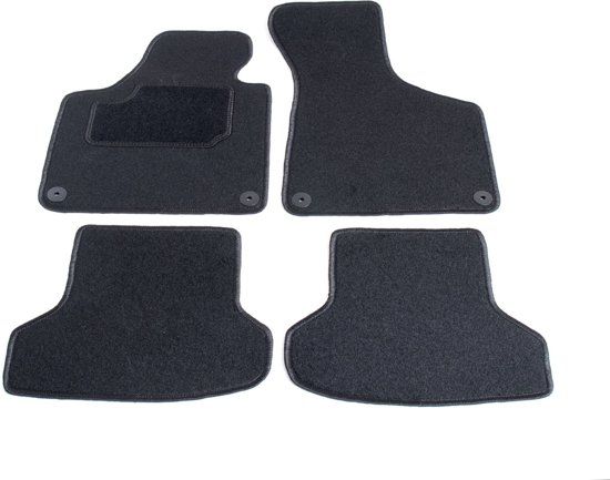 Cargoods Automatten op maat - zwart stof - Audi A3 8P cabriolet 2008-2013